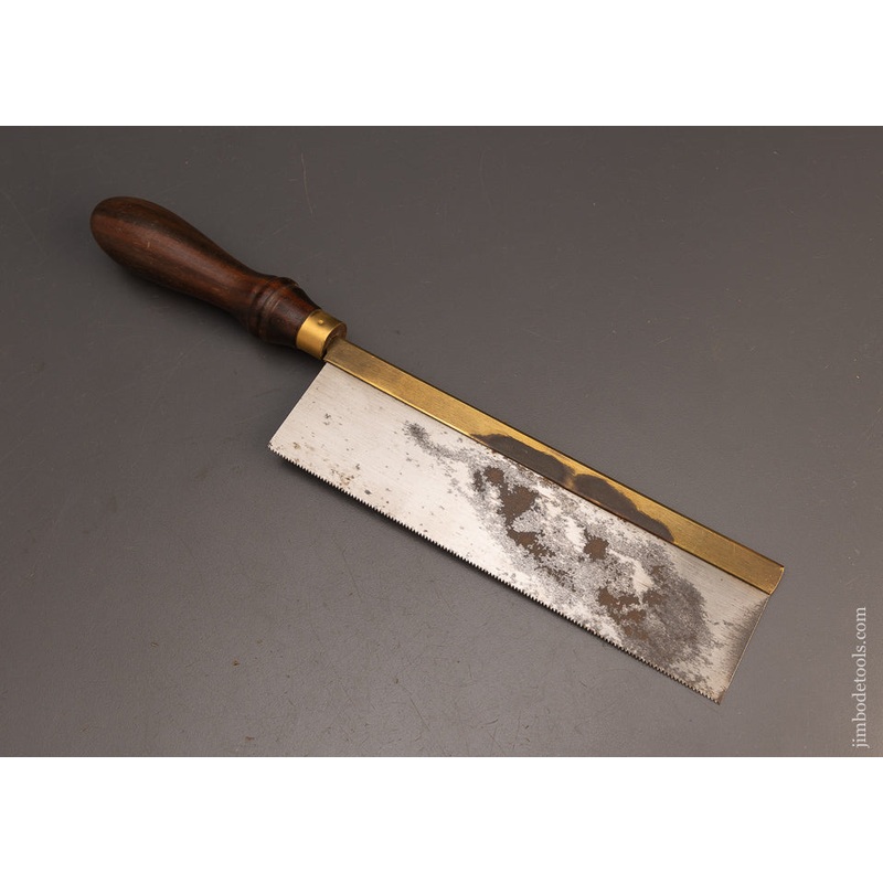Rosewood Handled CROWN Brass Back Dovetail Saw – 114009