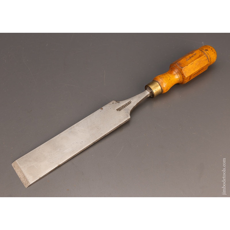 Spectacular Long Thin 2 Inch Boxwood Handled Paring Chisel by ISAAC GREAVES – 114049