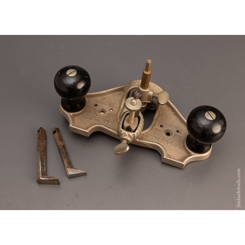 100% Complete & Fine STANLEY No. 71 Router Plane with Fence & All 3 Irons – 113862