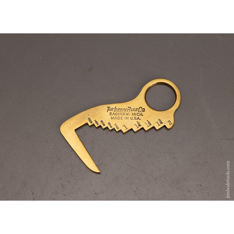 Rare LUFKIN Brass Lumber Gauge – 113068
