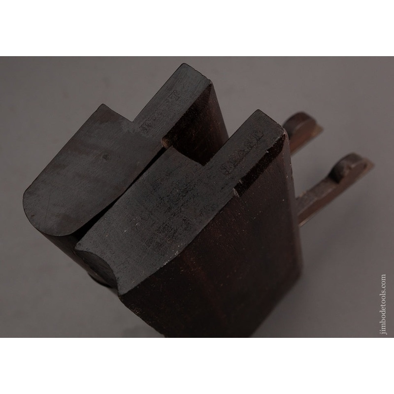 Solid Rosewood Pair of Solid Rosewood Hollow & Round Planes by J. EAST NOTTINGHAM ENGLAND — 103272