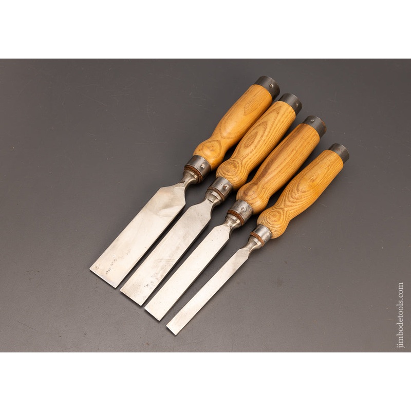 Spectacular Razor Sharp Set of 4 SORBY Mortise Chisels – 114055