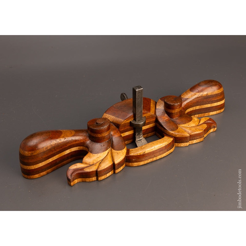 Stunning Intricately Carved Wooden Router Plane 15 Inches Long – 113841