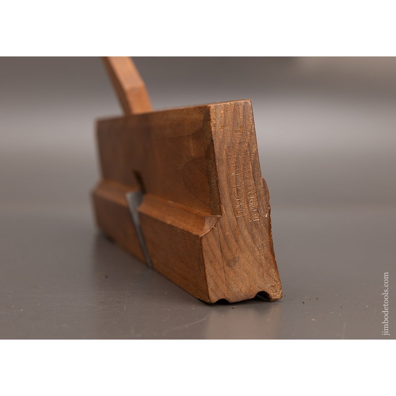 Very Rare & Spectacular 18th Century Yellow Birch Double Cock Bead Moulding Plane by ExCLARK MIDDLEBORO – EXCELSIOR 113972 – AS OF DEC 1