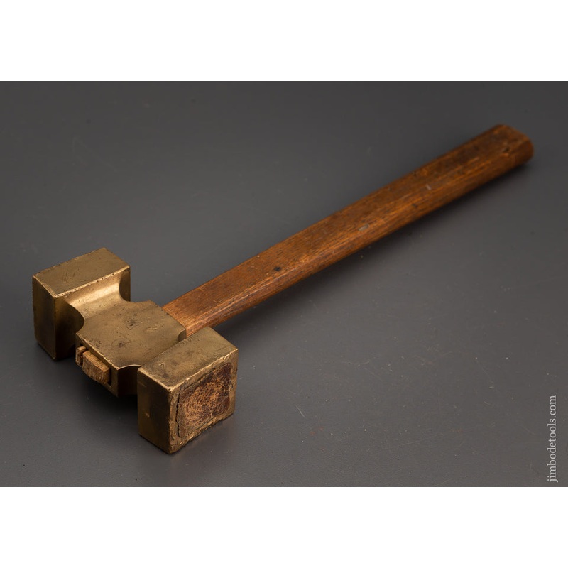 Wood Faced Brass Mallet 13 1/2 Inches Long — 102583