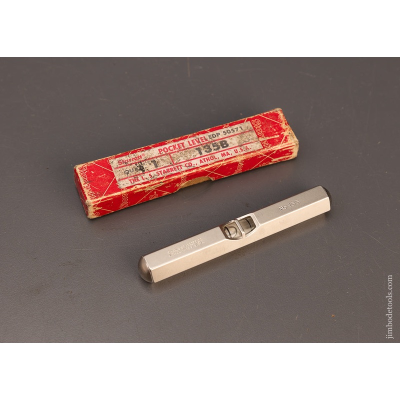 STARRETT No. 135B Pocket Level Mint in Box – 114123