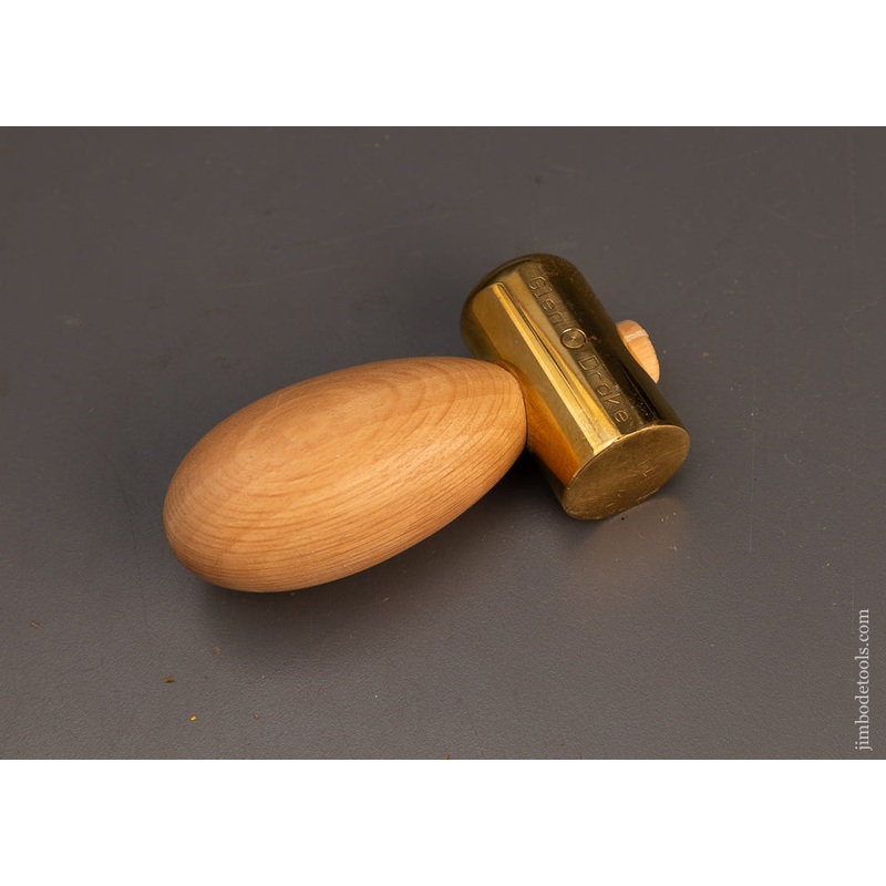 Rare & Discontinued GLEN DRAKE #3 Chisel Hammer Brass Mallet – 114596