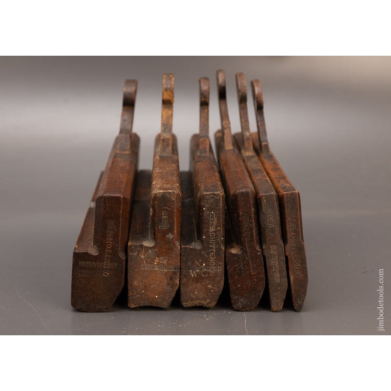 Set of 6 18th Century Hollow & Round Moulding Planes by I. SYM London Ca. 1753-1803 – 114432
