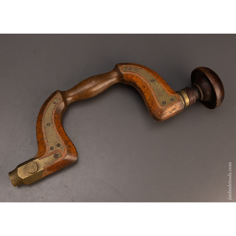 Sweet H. HAWK Push Button Pad Beech English Plated Bit Brace – 114515