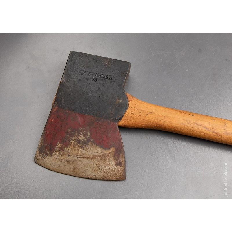 Remarkable New Old Stock J.B. STOHLER  Felling Axe in Original Paint and Handle – 91269