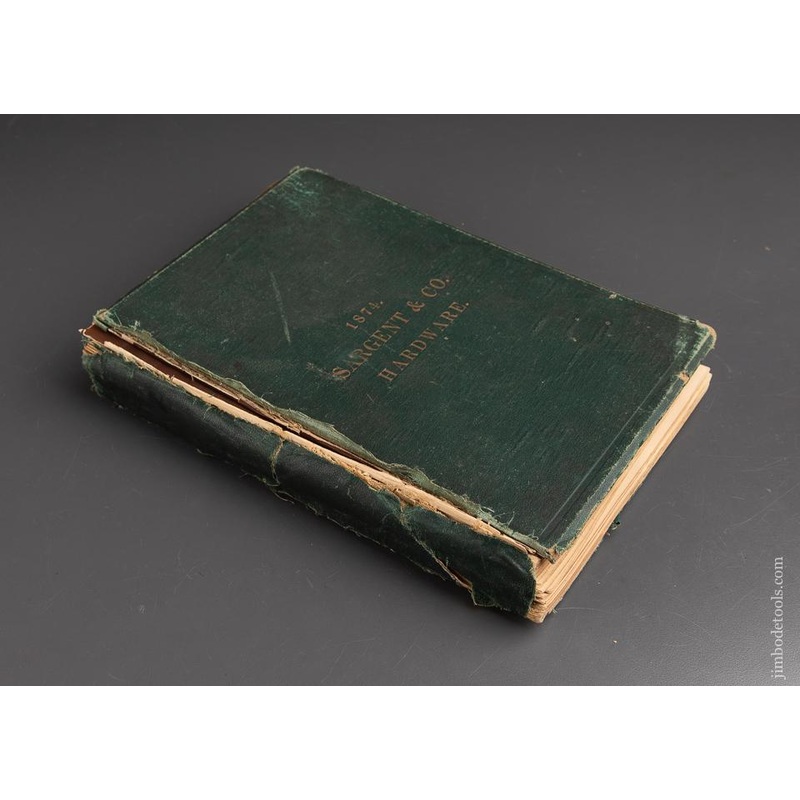 Rare 1874 SARGENT & CO. HARDWARE Catalog – 93153