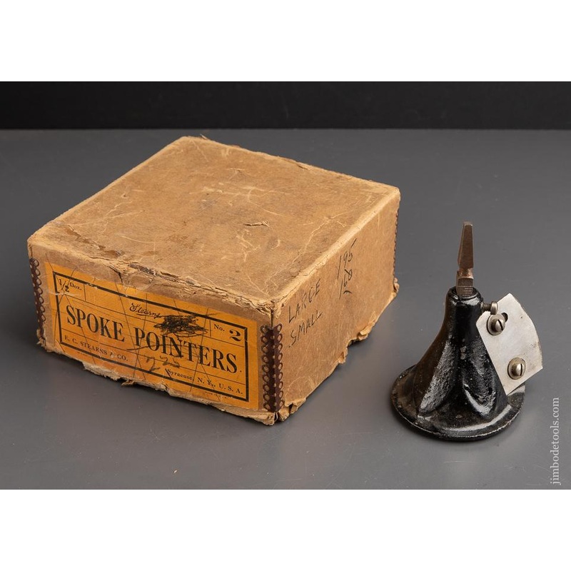 RARE STEARNS & CO. No. 2  Original Box for Spoke Pointers – One Unused Pointer – 92897