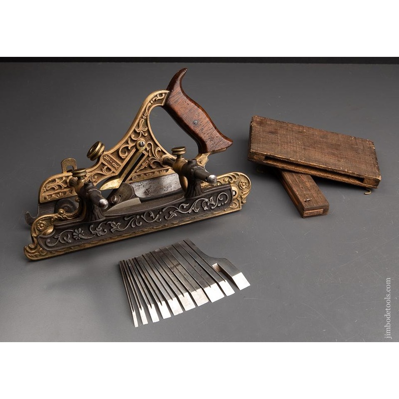 STANLEY MILLERS PATENT NO. 42 Gunmetal Combination Plow & Filletster Plane – 92941 – AS OF MAY 16