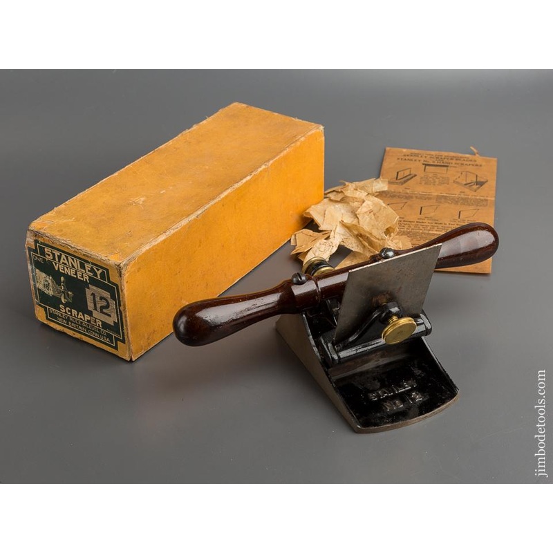STANLEY NO. 12 Veneer Scraper MINT in Original Box circa 1920s SWEETHEART – 79227R