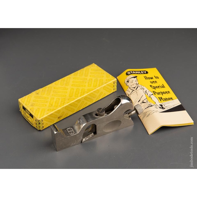 STANLEY No. 92 Rabbet Plane in Original Box – 93055