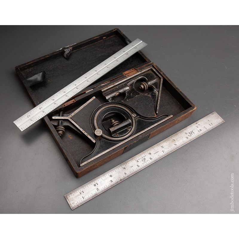 STARRETT Combination Square Set with Two Scales in Box – 93117