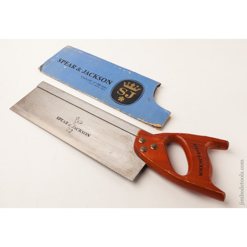Super! 13 point 12 inch SPEAR & JACKSON Back Saw with Original Wrapper – 65403R