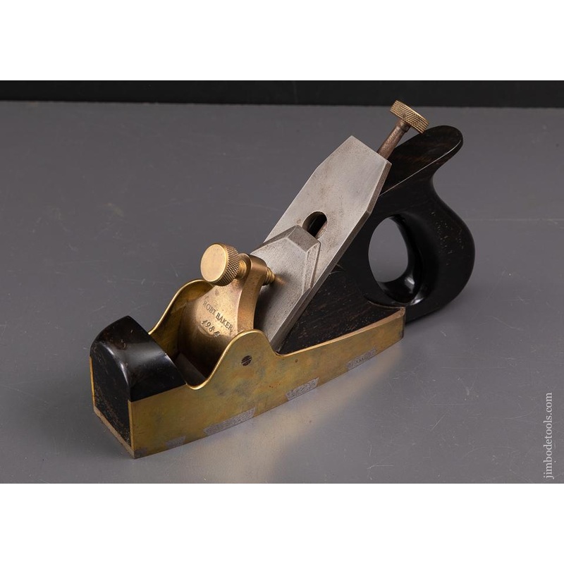 RARE Full Sized Reproduction NORRIS A5 in Gunmetal Dovetailed to Steel Sole Stuffed with Ebony by BOB BAKER! – 93444UR – AS OF JUNE 12