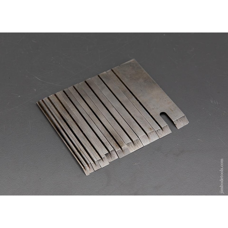 Set of Nine Cutters for MILLERS PATENT No. 141 and 143 Plow Planes – 93257