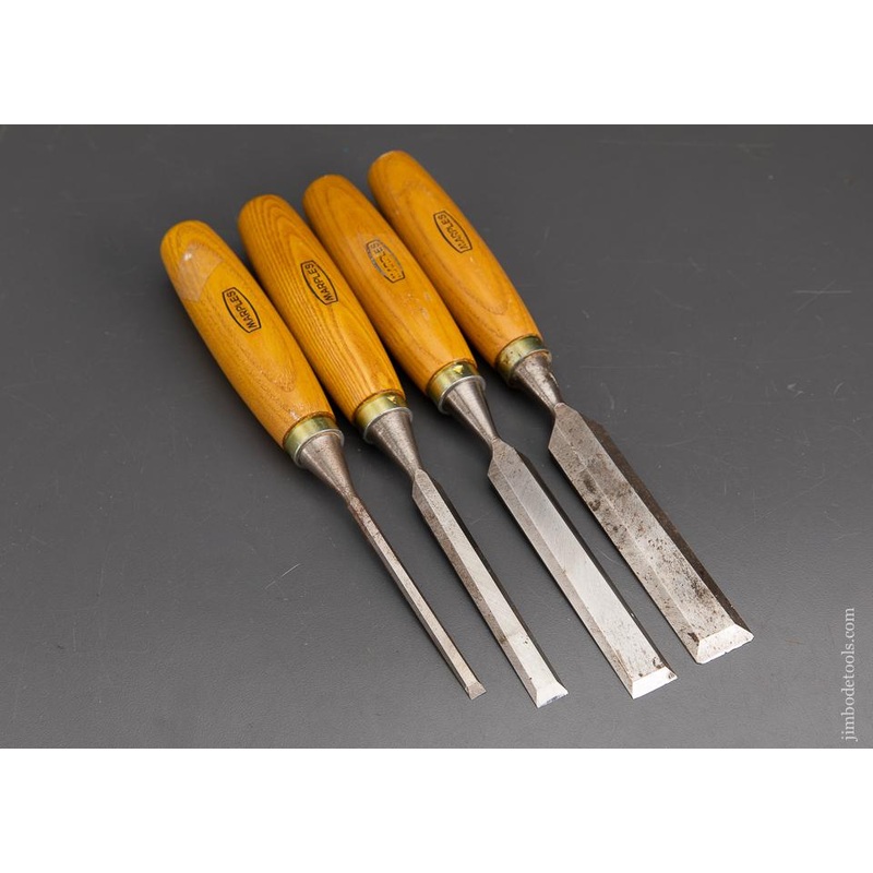 Set of Four MARPLES Bevel Edge Chisels – 93411