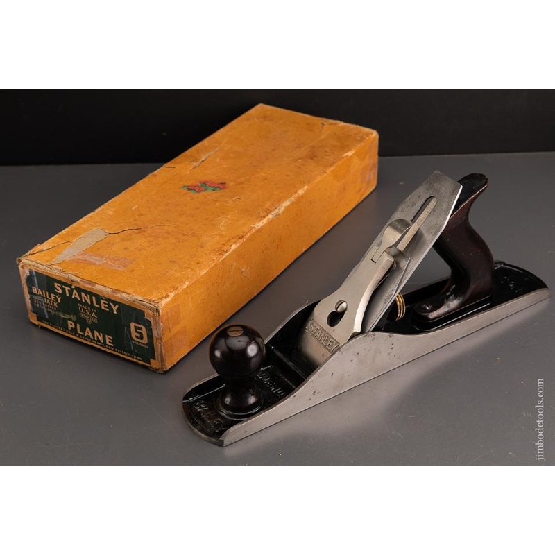 STANLEY No. 5 Jack Plane Type 16 circa 1933-41 MINT in SWEETHEART Box – 93228