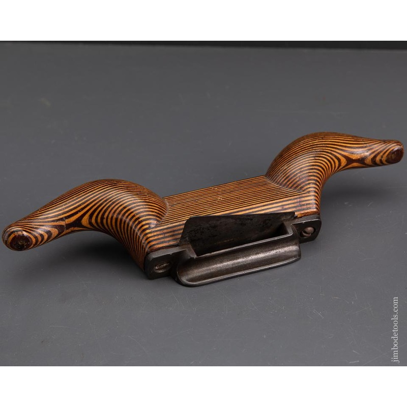Stunning Ram’s Horn Scraper Plane in Contrasting Maple and Mahogany – EXCALIBUR 30