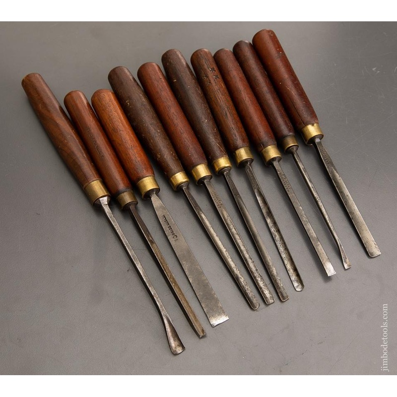 Ten ADDIS Carving Gouges – 93307