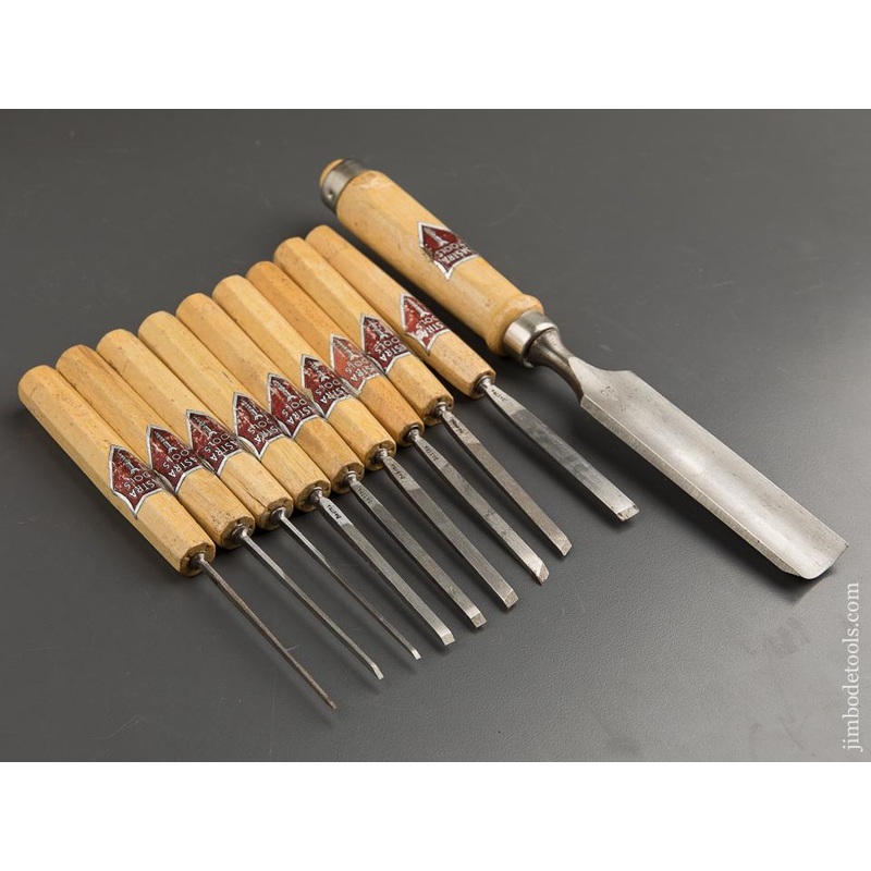 Ten DASTRA TOOLS Germany Carving Gouges with Decals – 88643