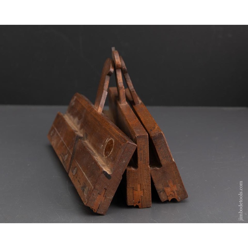 Three Small Side Bead Moulding Planes by MOSELEY & SON circa 1819-1830 FINE – 93342