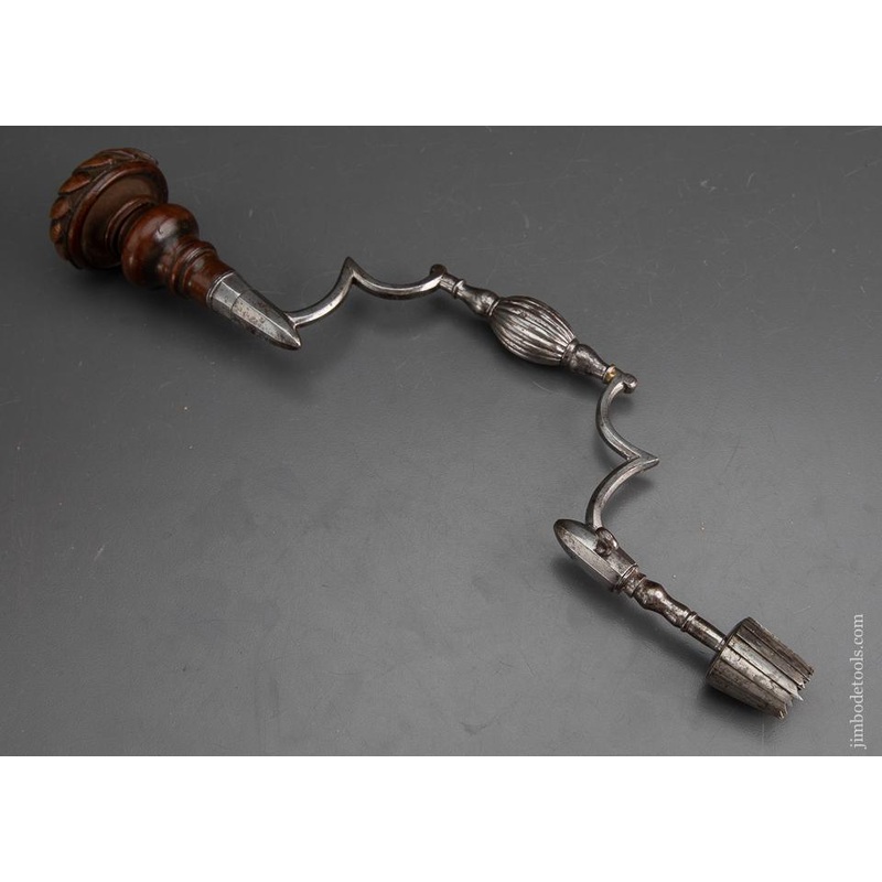 Stunning! Early Surgeon’s Brace with Carved Walnut Head – EXCALIBUR 67 – AS OF JULY 10