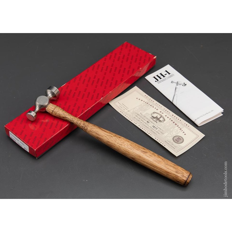 1995 BRIDGE CITY TOOL WORKS JH-1H Steel Hammer in Original Box – 93647