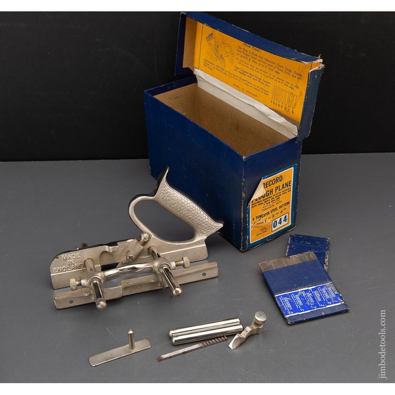 RECORD No. 044 Plow Plane Plane 100% COMPLETE in Original Box – 93859