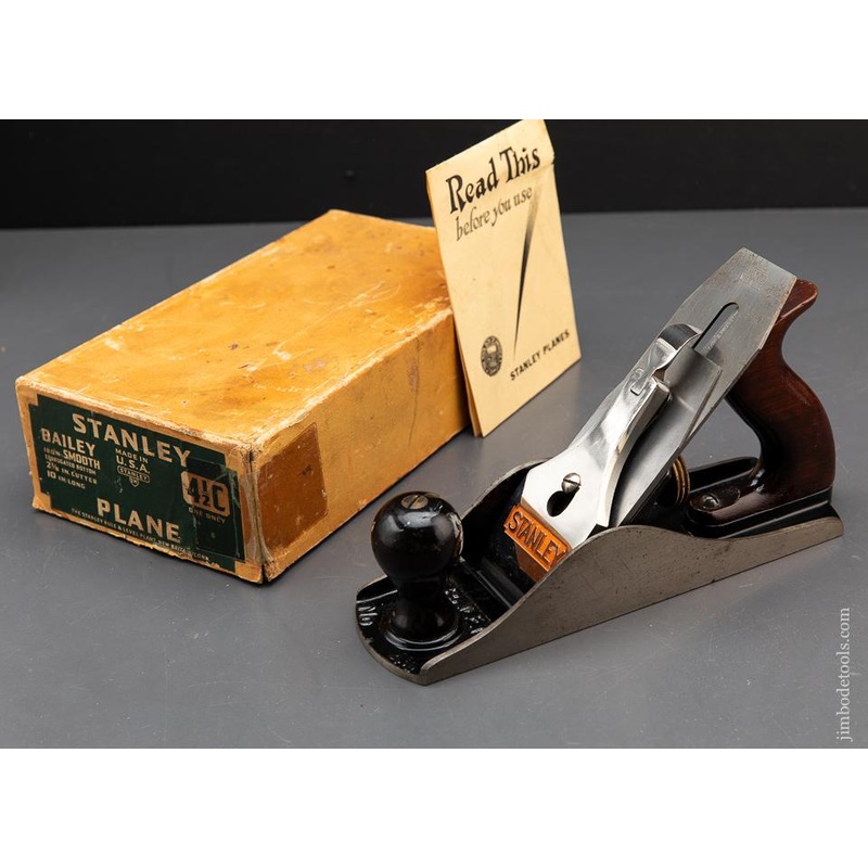 STANLEY No. 4 1/2C Smooth Plane MINT in Box – 93668