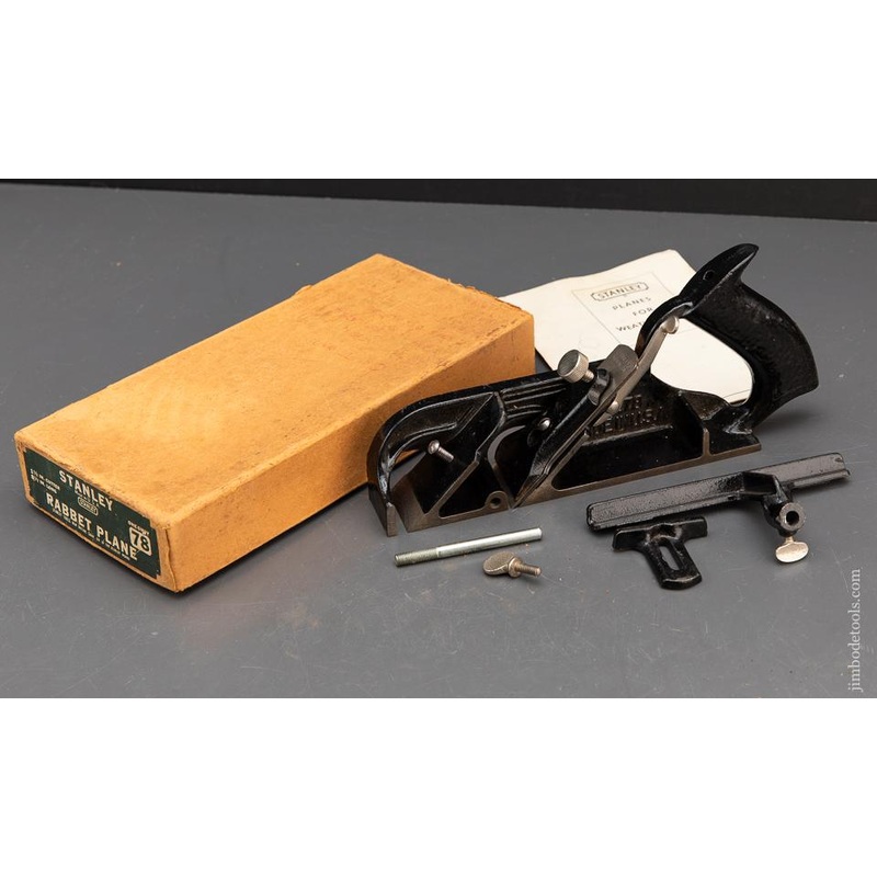 STANLEY No. 78 Duplex, Rabbet, and Filletster Plane COMPLETE in Original Box – 93505