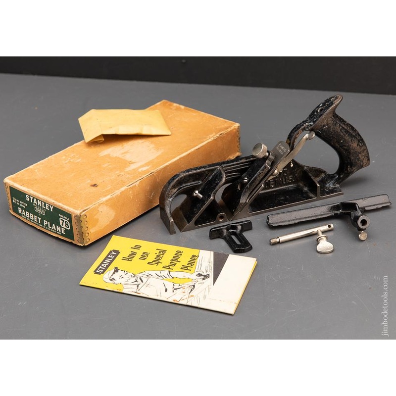STANLEY No. 78 Duplex, Rabbet, and Filletster Plane COMPLETE in Original Box – 93507