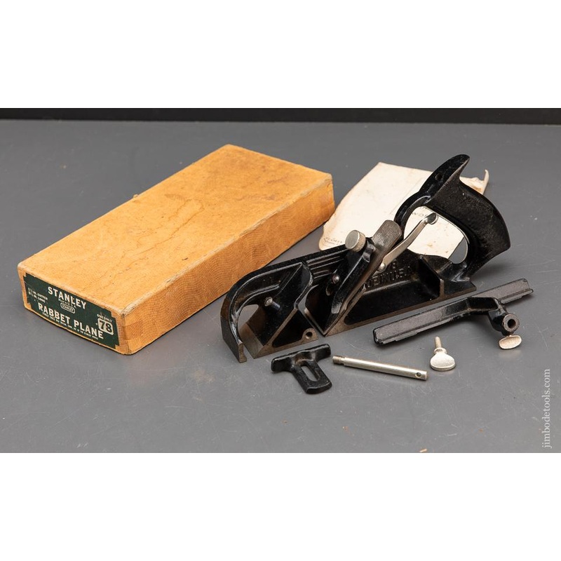 STANLEY No. 78 Duplex, Rabbet, and Filletster Plane COMPLETE in Original Box – 93508