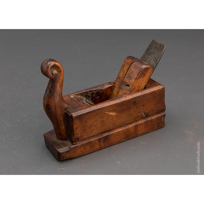 Stunning! Fancy Carved Miniature 1 3/4 x 5 3/8 inch Smooth Plane – 93470UR