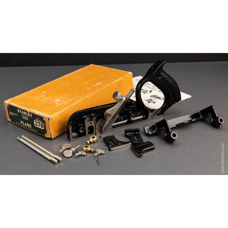 STANLEY No. 378 Weather Strip Rabbet Plane COMPLETE in Original Box – 93058