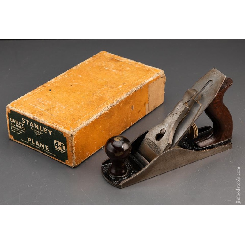 STANLEY No. 4C Smooth Plane NEAR MINT in Box – 93908