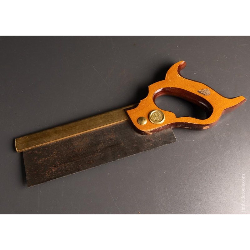 UNUSED! 20 point 8 inch Rip ROBERTS & LEE LONDON Brass Back Dovetail Saw – 94033