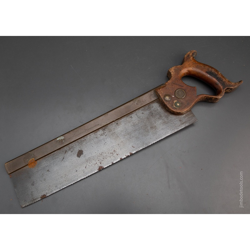 RARE 13 point 14 inch Rip DISSTON Brass Back Saw – 94177