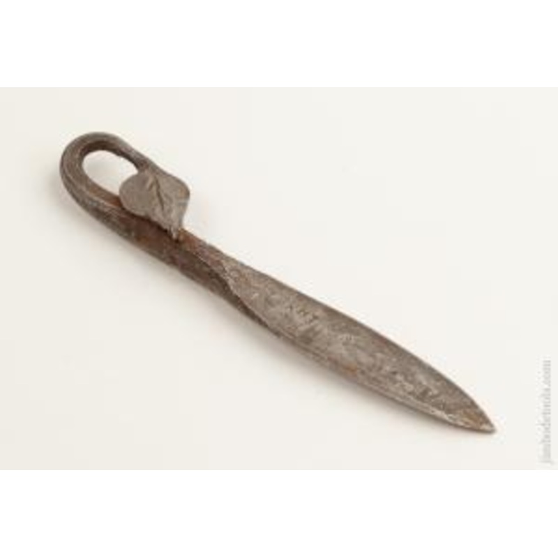 Stunning 6 5/8 inch Wrought Iron Letter Opener/Marking Knife — 74752R