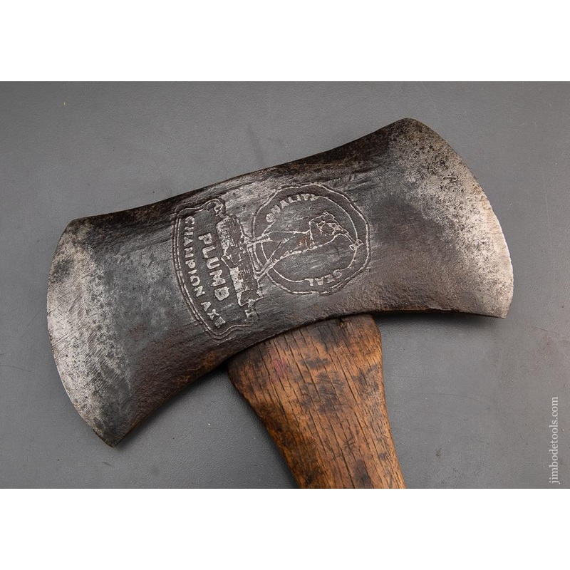 Rare! PLUMB CHAMPION Embossed Double Bit Axe – 94318