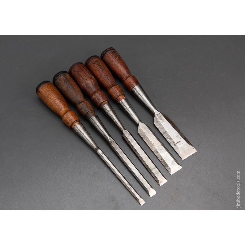 Set of Five STANLEY No. 750 Chisels – 94434