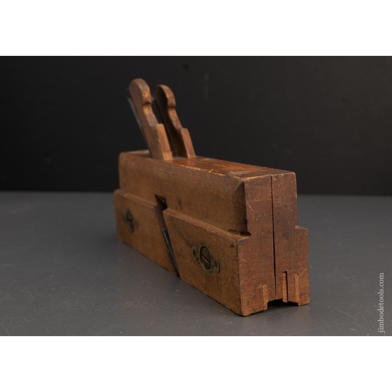 Rare J. WOOD Watertown Double iron Sash Moulding Plane – 94723