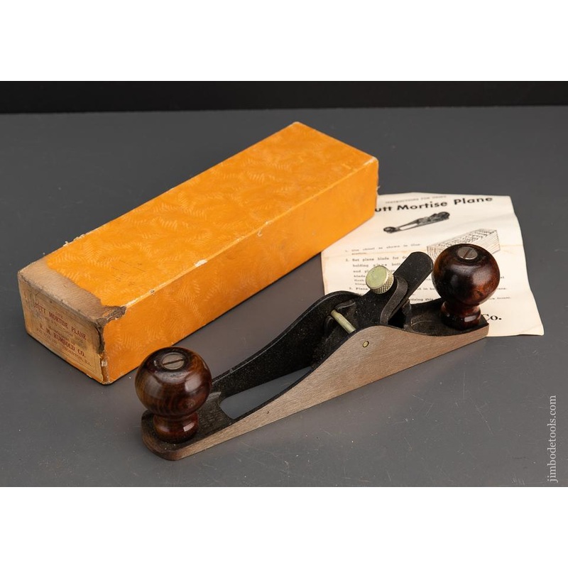 RUMBOLD PATENT Butt Mortise Plane Mint in Original Box – 94581
