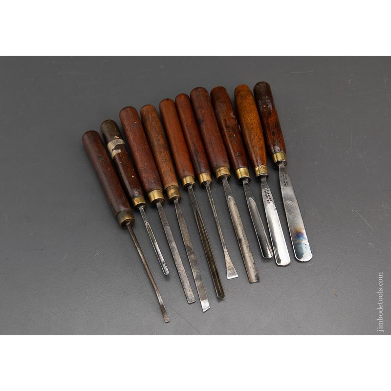Set of 10 ADDIS Carving Chisels – 94708