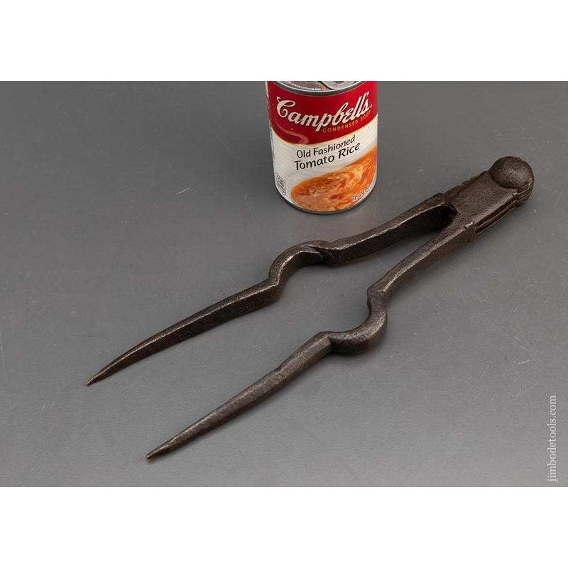 Stunning 17th Century Hand Forged Ball Top Dividers – 94797