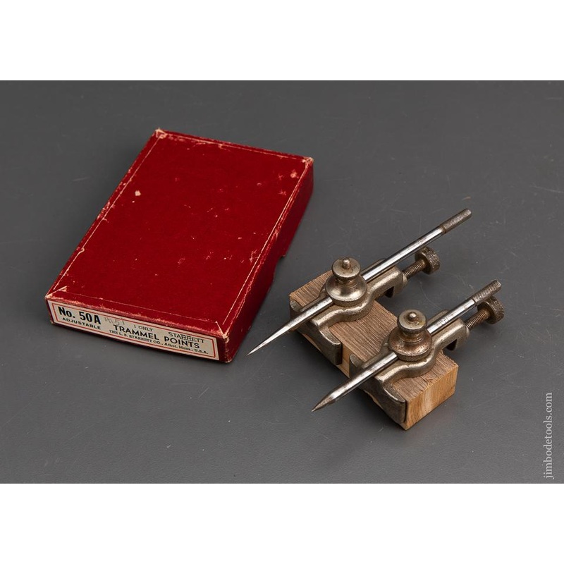 STARRETT No. 50A Trammel Points in Original Box – 94664