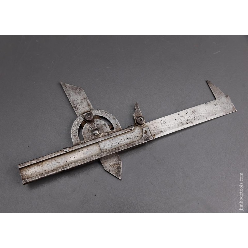 Rare! WEIT-GOETHE Patent March 21, 1905 Combination Tool Protractor, Bevel, Caliper – 95293